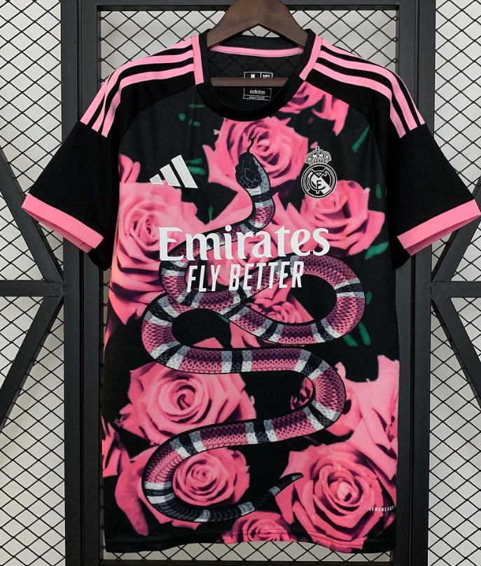 2025/2026 Real Madrid Pink Rose Special Edition Football Shirt