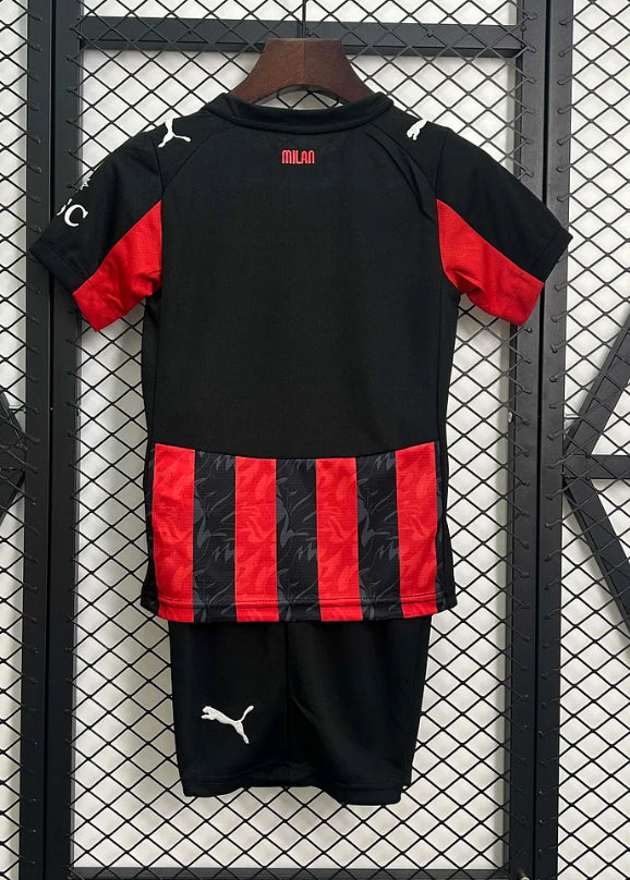 2025/2026 AC Milan Home Football Shirt Kids Size