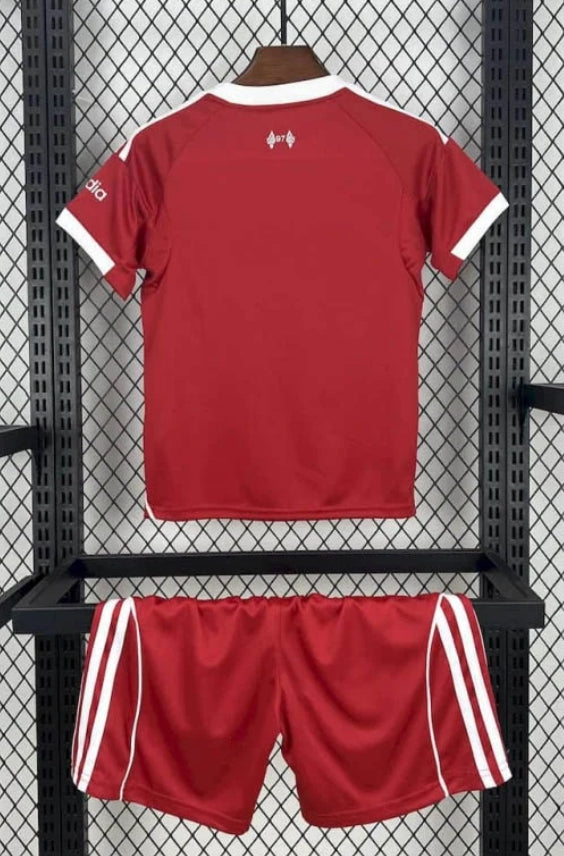 2025/2026 Liverpool Home Soccer Jersey Kids Size