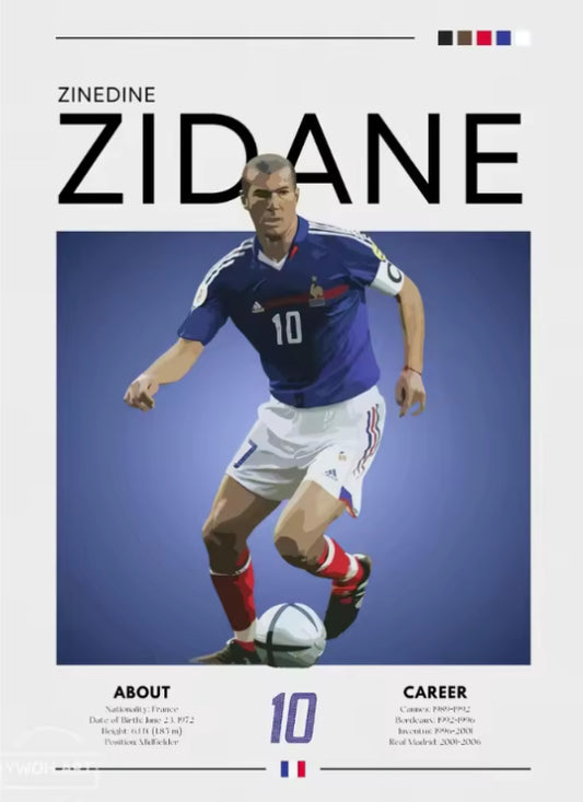 Zinedine Zidane Poster