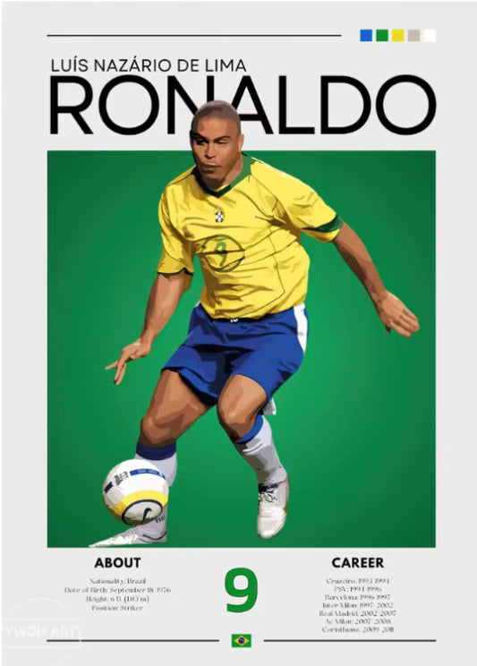 Ronaldo Nazario Poster