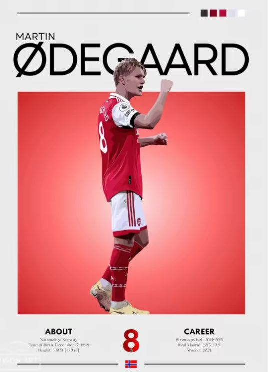 Martin Ødegaard Poster