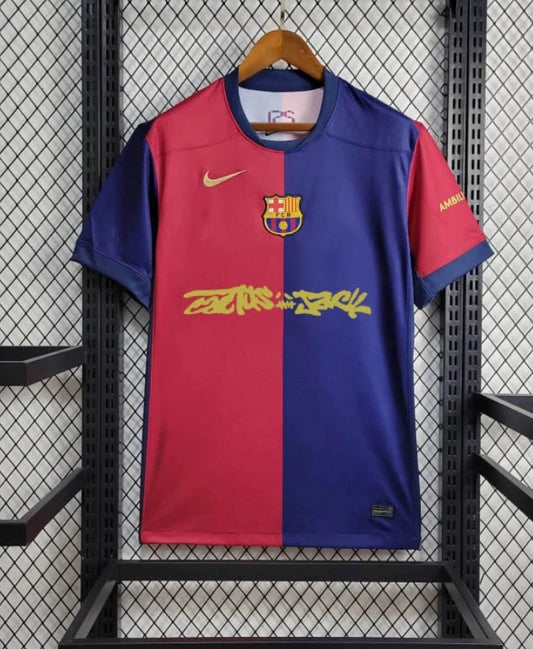 2024/2025 Barcelona Home Travis Scott Joint Edition Football Shirt