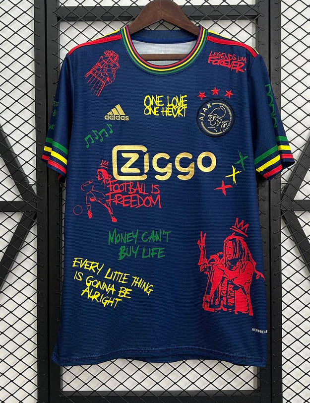 2025/2026 Ajax Graffiti version Navy blue Football Shirt