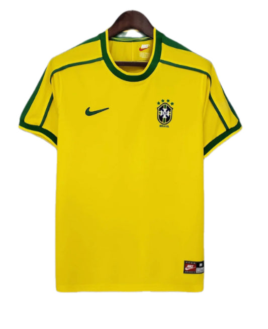 1998 Retro Brazil Soccer Jersey Home