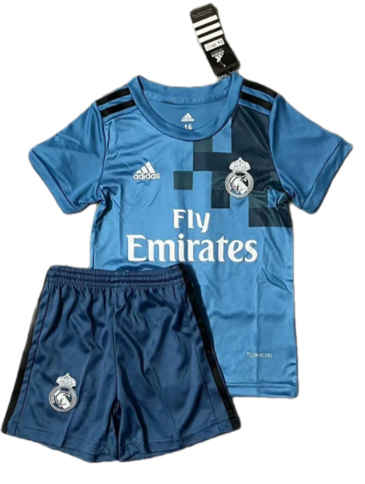 2017/2018 Retro Real Madrid Third Away Football Shirt Kids Size